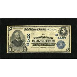 Monmouth, IL - $5 1902 Plain Back Fr. 601 The NB