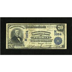 Peoria, IL - $20 1902 Plain Back Fr. 658 Merchan