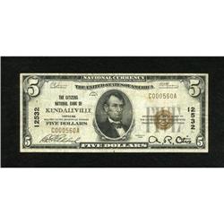 Kendallville, IN - $5 1929 Ty. 1 The Citizens NB