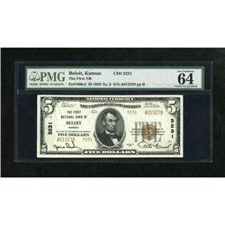 Beloit, KS - $5 1929 Ty. 1 The First NB Ch. # 32