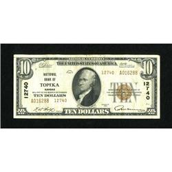 Topeka, KS - $10 1929 Ty. 2 NB of Topeka Ch. # 1