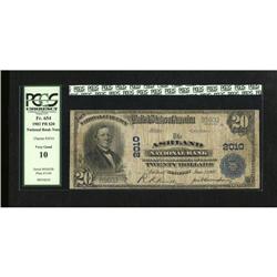 Ashland, KY - $20 1902 Plain Back Fr. 654 The As