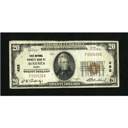 Augusta, ME - $20 1929 Ty. 1 First National Gran