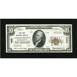 Easthampton, MA - $10 1929 Ty. 2 The First NB Ch
