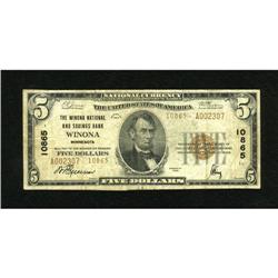 Winona, MN - $5 1929 Ty. 2 The Winona National &