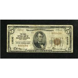 Haddon Heights, NJ - $5 1929 Ty. 1 The First NB