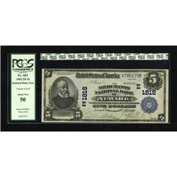 Newark, NJ - $5 1902 Plain Back Fr. 601 The Merc