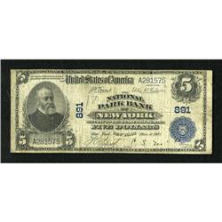 New York, NY - $5 1902 Plain Back Fr. 598 The Na