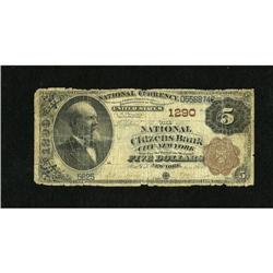 New York, NY - $5 1882 Brown Back Fr. 468 The Na