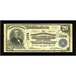 New York, NY - $20 1902 Plain Back Fr. 651 The A