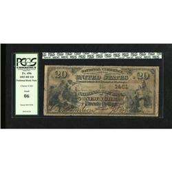 New York, NY - $20 1882 Brown Back Fr. 496 The N