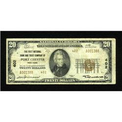 Port Chester, NY - $20 1929 Ty. 2 The First NB &
