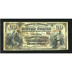 Cincinnati, OH - $20 1882 Brown Back Fr. 493 The