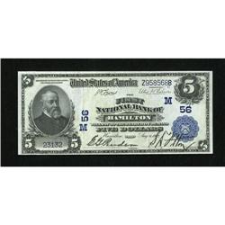 Hamilton, OH - $5 1902 Plain Back Fr. 598 The Fi