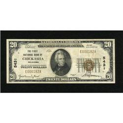 Chickasha, OK - $20 1929 Ty. 1 The First NB Ch.