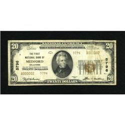 Medford, OK - $20 1929 Ty. 2 The First NB Ch. #