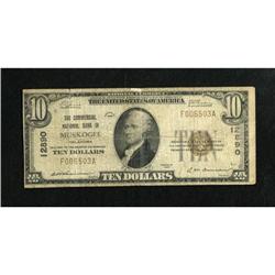 Muskogee, OK - $10 1929 Ty. 1 The Commercial NB