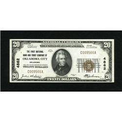 Oklahoma City, OK - $20 1929 Ty. 1 The First NB