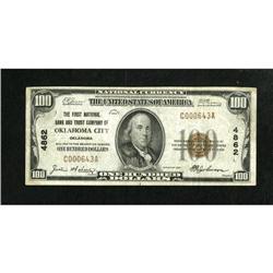 Oklahoma City, OK - $100 1929 Ty. 1 The First NB