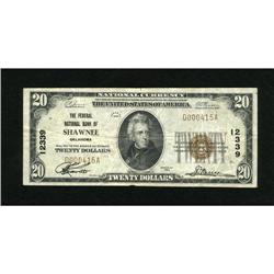Shawnee, OK - $20 1929 Ty. 1 The Federal NB Ch.