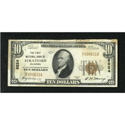 Stratford, OK - $10 1929 Ty. 1 The First NB Ch.