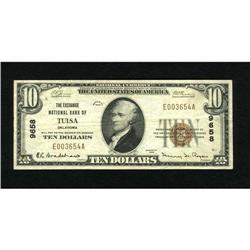 Tulsa, OK - $10 1929 Ty. 1 The Exchange NB Ch. #