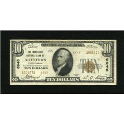 Allentown, PA - $10 1929 Ty. 2 The Merchants NB