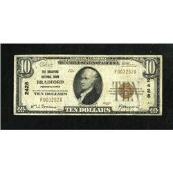Bradford, PA - $10 1929 Ty. 1 The Bradford NB Ch