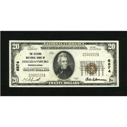 Hollidaysburg, PA - $20 1929 Ty. 1 The Citizens