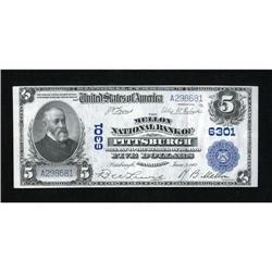 Pittsburgh, PA - $5 1902 Plain Back Fr. 598 The