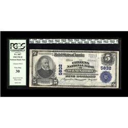 Waynesboro, PA - $5 1902 Plain Back Fr. 607 The