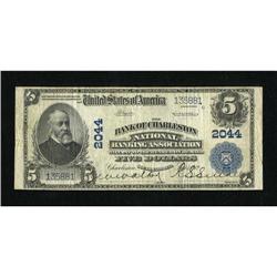 Charleston, SC - $5 1902 Plain Back Fr. 602 The