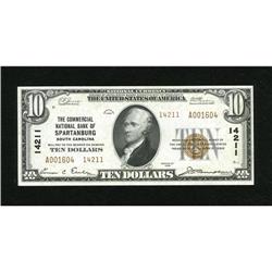 Spartanburg, SC - $10 1929 Ty. 2 The Commercial