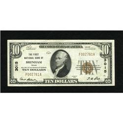 Brenham, TX - $10 1929 Ty. 1 The First NB Ch. #