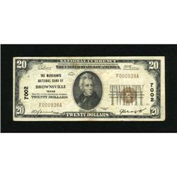 Brownsville, TX - $20 1929 Ty. 1 The Merchants N