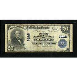 Bryan, TX - $20 1902 Plain Back Fr. 651 The Firs