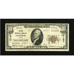 Cleburne, TX - $10 1929 Ty. 2 The City NB Ch. #