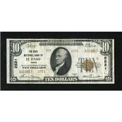 El Paso, TX - $10 1929 Ty. 2 The State NB Ch. #