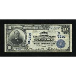 El Paso, TX - $10 1902 Date Back Fr. 616 The Cit