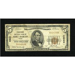 Fort Worth, TX - $5 1929 Ty. 1 Stockyards NB Ch.