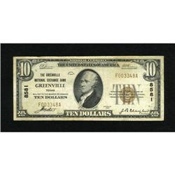 Greenville, TX - $10 1929 Ty. 1 The Greenville N