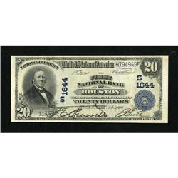 Houston, TX - $20 1902 Plain Back Fr. 651 The Fi