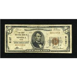 Mineola, TX - $5 1929 Ty. 1 The First NB Ch. # 5