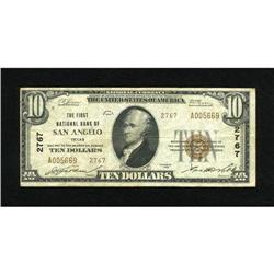 San Angelo, TX - $10 1929 Ty. 2 The First NB Ch.