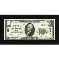 San Angelo, TX - $10 1929 Ty. 2 The Central NB C