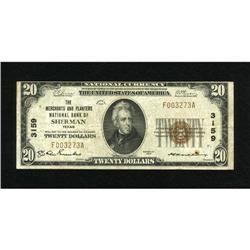 Sherman, TX - $20 1929 Ty. 1 The Merchants & Pla