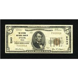 Tyler, TX - $5 1929 Ty. 1 The Citizens NB Ch. #