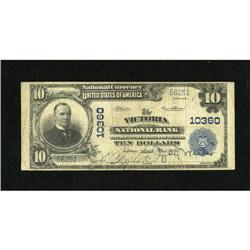 Victoria, TX - $10 1902 Plain Back Fr. 629 The V