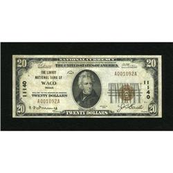 Waco, TX - $20 1929 Ty. 1 The Liberty NB Ch. # 1