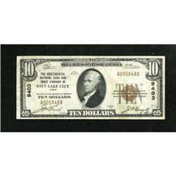 Salt Lake City, UT - $10 1929 Ty. 1 The Continen